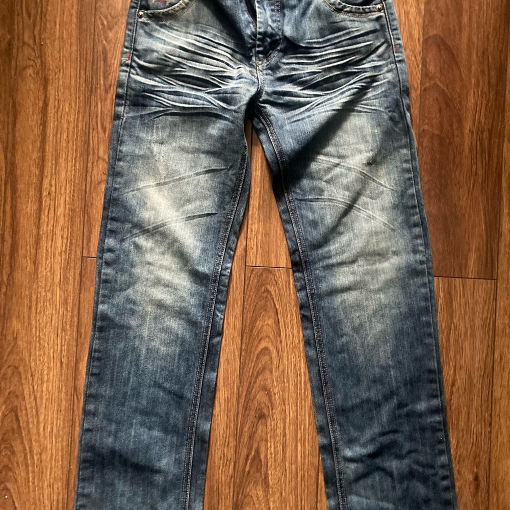 People for Peace Slim Blue Jeans